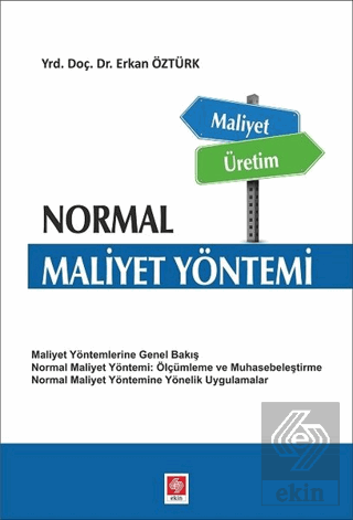 Normal Maliyet Yöntemi Erkan Öztürk