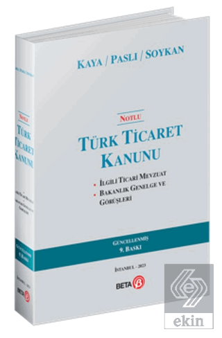 Notlu Türk Ticaret Kanunu