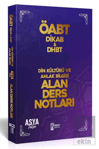 ÖABT Din Kültürü ve Ahlak Bilgisi DHBT Alan Ders N