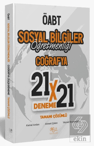 ÖABT Sosyal Bilgiler Coğrafya 21x21 Deneme Çözümlü