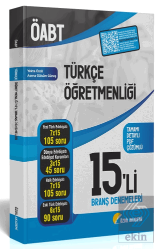 ÖABT Türkçe Öğretmenliği 15 li Deneme Çözümlü