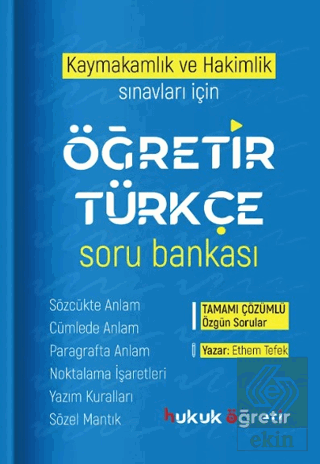 Öğretir Kaymakamlık ve Hakimlik Sınavları için Tür