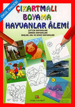 Okul Öncesi Çıkartmalı Boyama - Hayvanlar Alemi