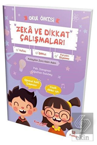 Okul Öncesi Zeka ve Dikkat Çalışmaları Seti (12 Ki