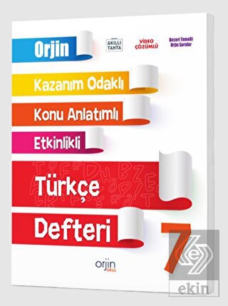 Orjin 7. Sınıf Türkçe Akıllı Defter