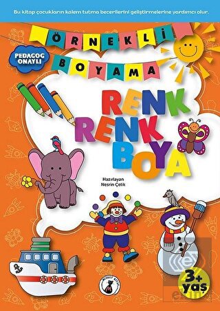 Örnekli Boyama - Renk Renk Boya 3+ Yaş