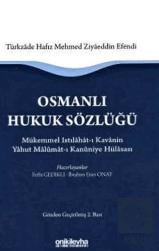 Osmanlı Hukuk Sözlüğü