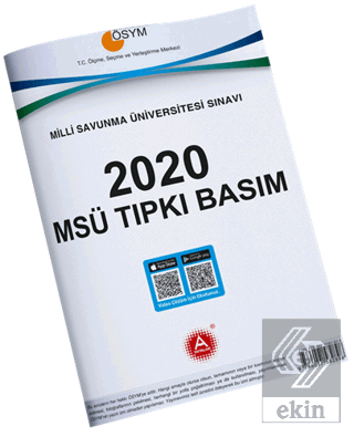 ÖSYM 2020 MSÜ Video Çözümlü Tıpkı Basım Orijinal Ç