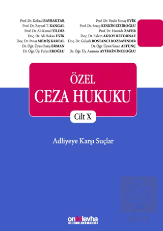 Özel Ceza Hukuku Cilt 10