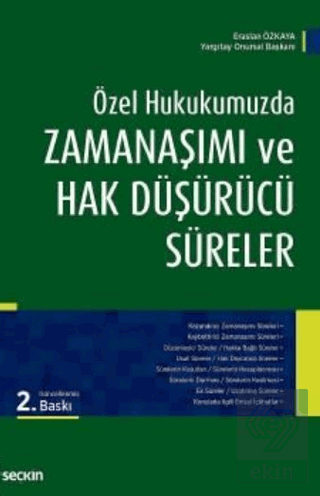 Özel Hukuk.Zamanaşımı Ve Hak Düşürücü Süreler 2.Bs