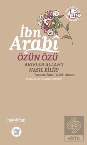 Özün Özü İbn Arabi