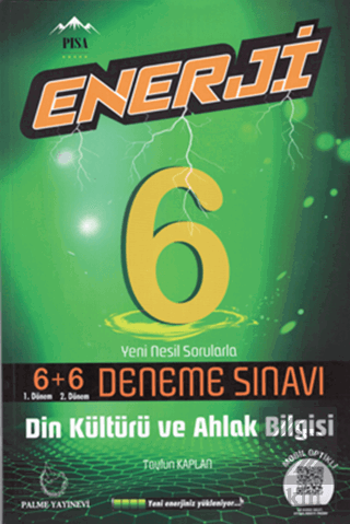 Palme 6. Sınıf Enerji Din Kültürü ve Ahlak Bilgisi