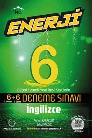 Palme 6.Sınıf Enerji İngilizce 6+6 Deneme Sınavı