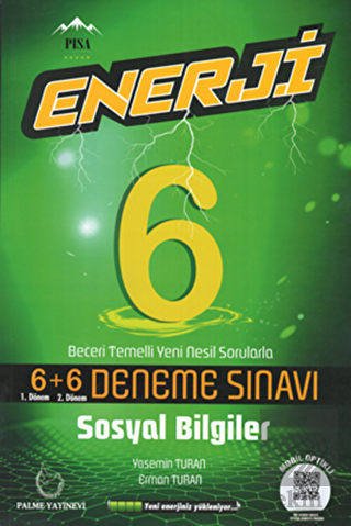 Palme 6.Sınıf Enerji Sosyal Bilgiler 6+6 Deneme Sı