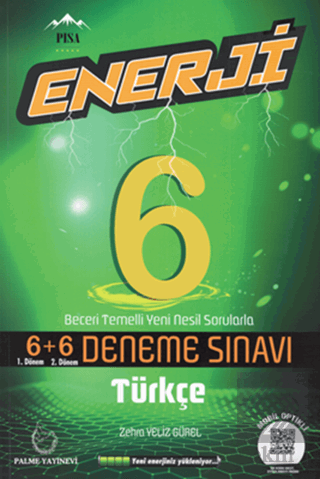 Palme 6.Sınıf Enerji Türkçe 6+6 Deneme Sınavı