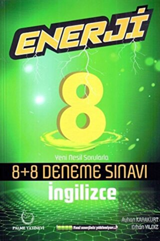 Palme 8.Sınıf Enerji Fen Bilimleri 8+8 Deneme Sına