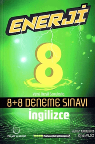 Palme 8.Sınıf Enerji Fen Bilimleri 8+8 Deneme Sına