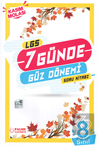 Palme 8. Sınıf LGS 7 Günde Güz Dönemi Soru Kitabı