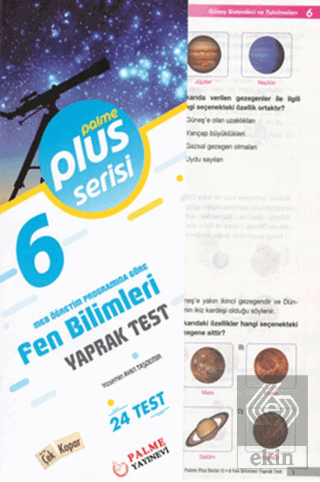 Palme Yaprak Test 6.Sınıf Fen Bilimleri Plus