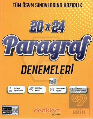 Paragraf 20 x 24 Deneme Denklem Yayınları