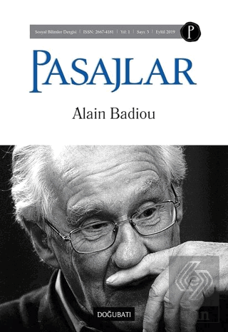 Pasajlar Sosyal Bilimler Dergisi Sayı: 3 Eylül 2019