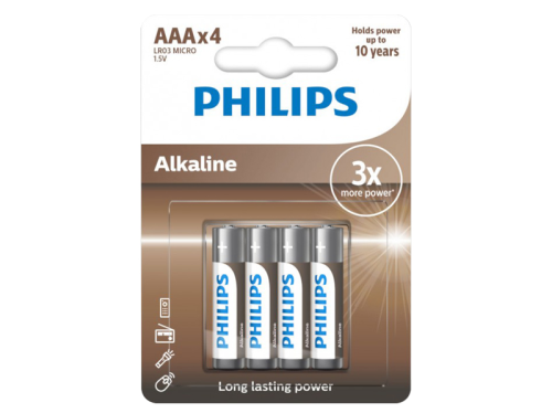 PHILIPS LR03A4B/10 ALKALİNE AAA 4X İNCE PİL