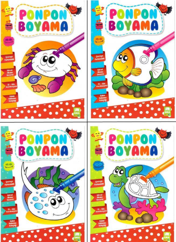 Ponpon Boyama (4 Kitap Takım)