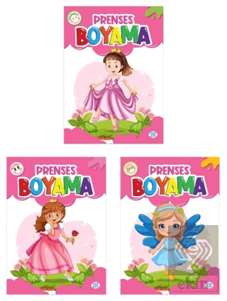 Prenses Boyama Kitabı (3 Kitap)