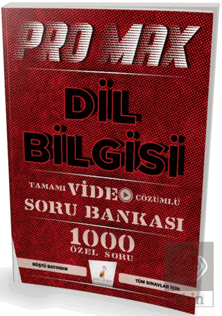 Promax Dil Bilgisi Tamamı Video Çözümlü Soru Banka