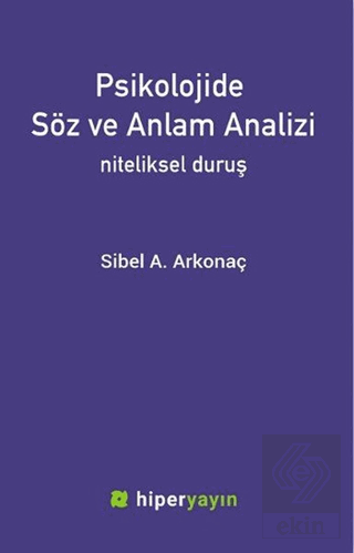 Psikolojide Söz ve Anlam Analizi