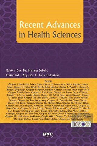 Recent Advances in Health Sciences