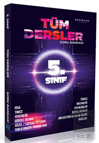 Referans Yayınları 5. Sınıf Tüm Dersler Soru Banka