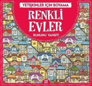 Renkli Evler - Yetişkinler İçin Boyama