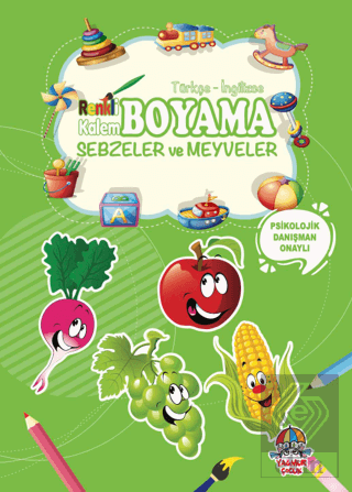 Renkli Kalem Boyama - Sebzeler ve Meyveler