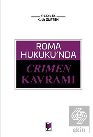 Roma Hukuku'nda Crimen Kavramı