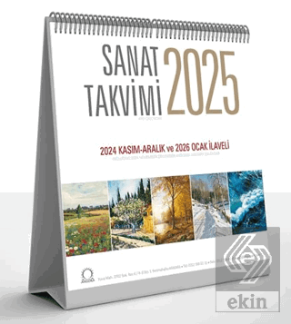 Sanat Takvimi 2025 Masa Takvimi