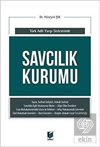 Savcılık Kurumu (Türk Adli Yargı Sisteminde)