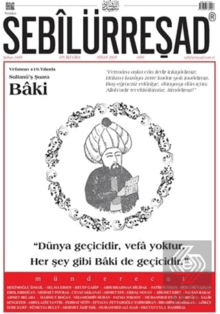 Sebilürreşad Dergisi Sayı: 1039 Nisan 2019