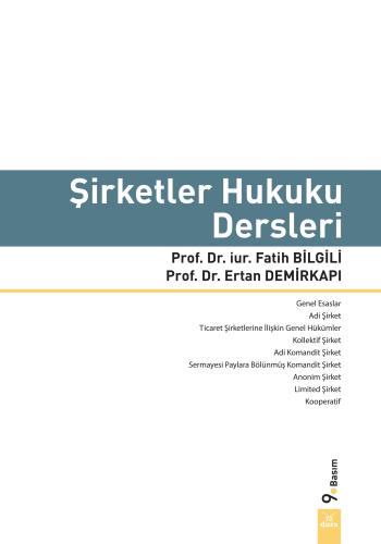 Şirketler Hukuku Dersleri