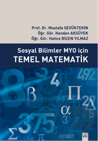 Sosyal Bilimler MYO İçin Temel Matematik