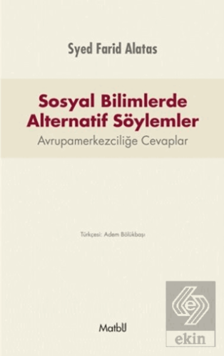 Sosyal Bilimlerde Alternatif Söylemler