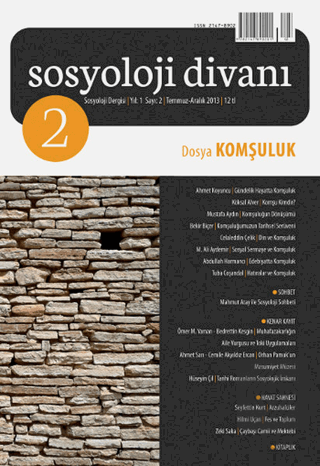 Sosyoloji Divanı Sayı : 2 Temmuz-Aralık 2013