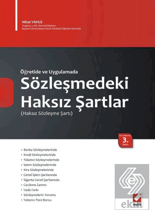 Sözleşmedeki Haksız Şartlar