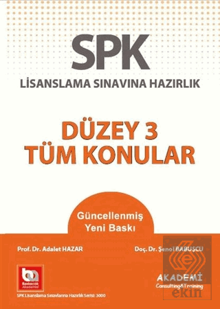 SPK Lisanslama Sınavına Hazırlık - Düzey 3 Tüm Kon