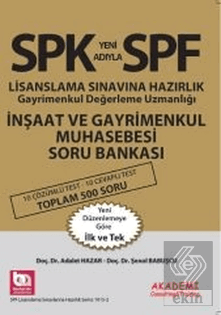 SPK Lisanslanma Sınavına Hazırlık İnşaat ve Gayrim