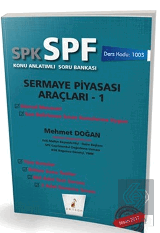 SPK - SPF Sermaye Piyasası Araçları 1 Konu Anlatım