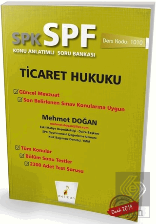 SPK - SPF Ticaret Hukuku Konu Anlatımlı Soru Banka