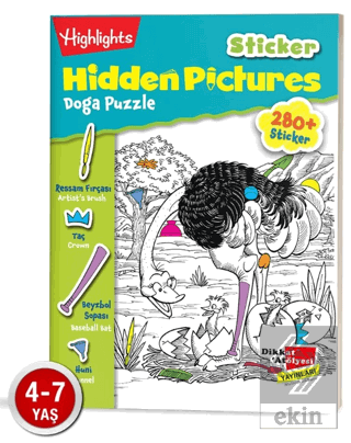 Sticker Hidden Pictures Doğa Puzzle (Tek Kitap)