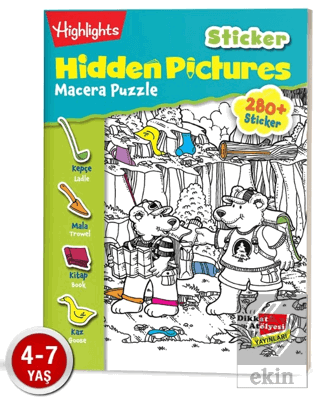 Sticker Hidden Pictures Macera Puzzle (Tek Kitap)