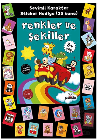 Stickerlı 3+ Yaş Renkler ve Şekiller